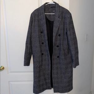 Long plaid coat